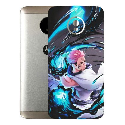 Motorola Phone Skins (All Models) - New Jujutsu Kaisen Grey Blue Anime - Matte Finish (M-127) Motorola Moto E4 Plus