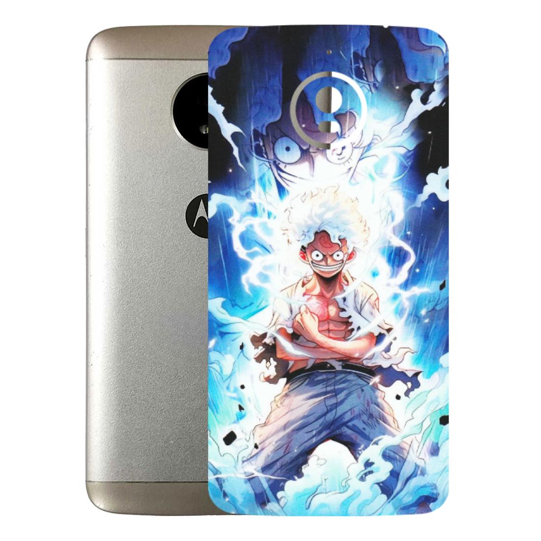 Motorola Phone Skins (All Models) - Blue Thunder Luffy Anime - Matte Finish (M-132) Motorola Moto E4 Plus