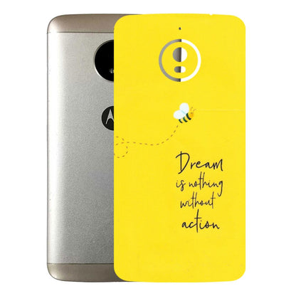 Motorola Phone Skins (All Models) - Dream Is Nothing Without Action - Matte Finish (M-138) Motorola Moto E4 Plus