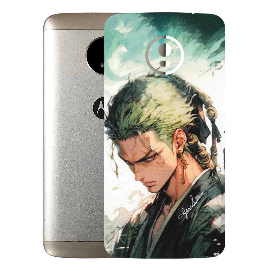 Motorola Phone Skins (All Models) - New Roronoa Zoro One Picece Anime - Matte Finish (M-140) Motorola Moto E4 Plus