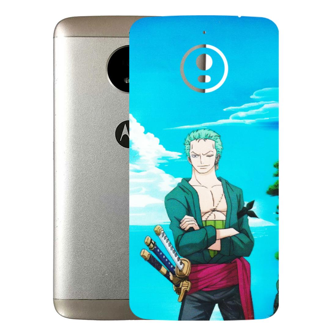 Motorola Phone Skins (All Models) - Cool Swordman Zoro Anime - Matte Finish (M-143) Motorola Moto E4 Plus