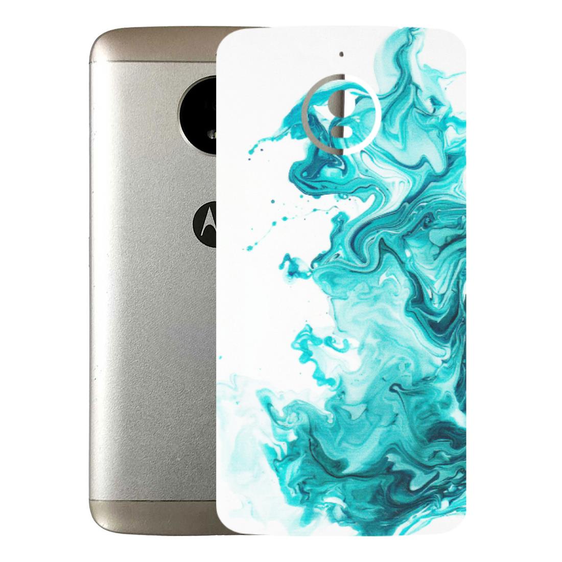 Motorola Phone Skins (All Models) - Sky Blue Abstract Colour - Matte Finish (M-146) Motorola Moto E4 Plus
