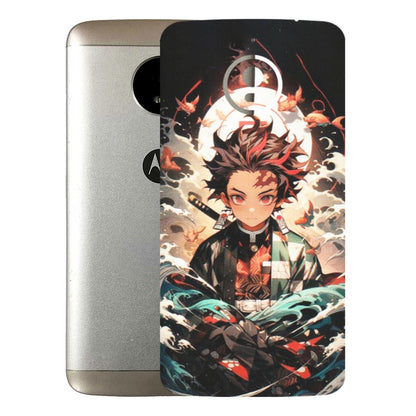 Motorola Phone Skins (All Models) - Tanjiro Demon Slayer Anime - Matte Finish (M-158) Motorola Moto E4 Plus