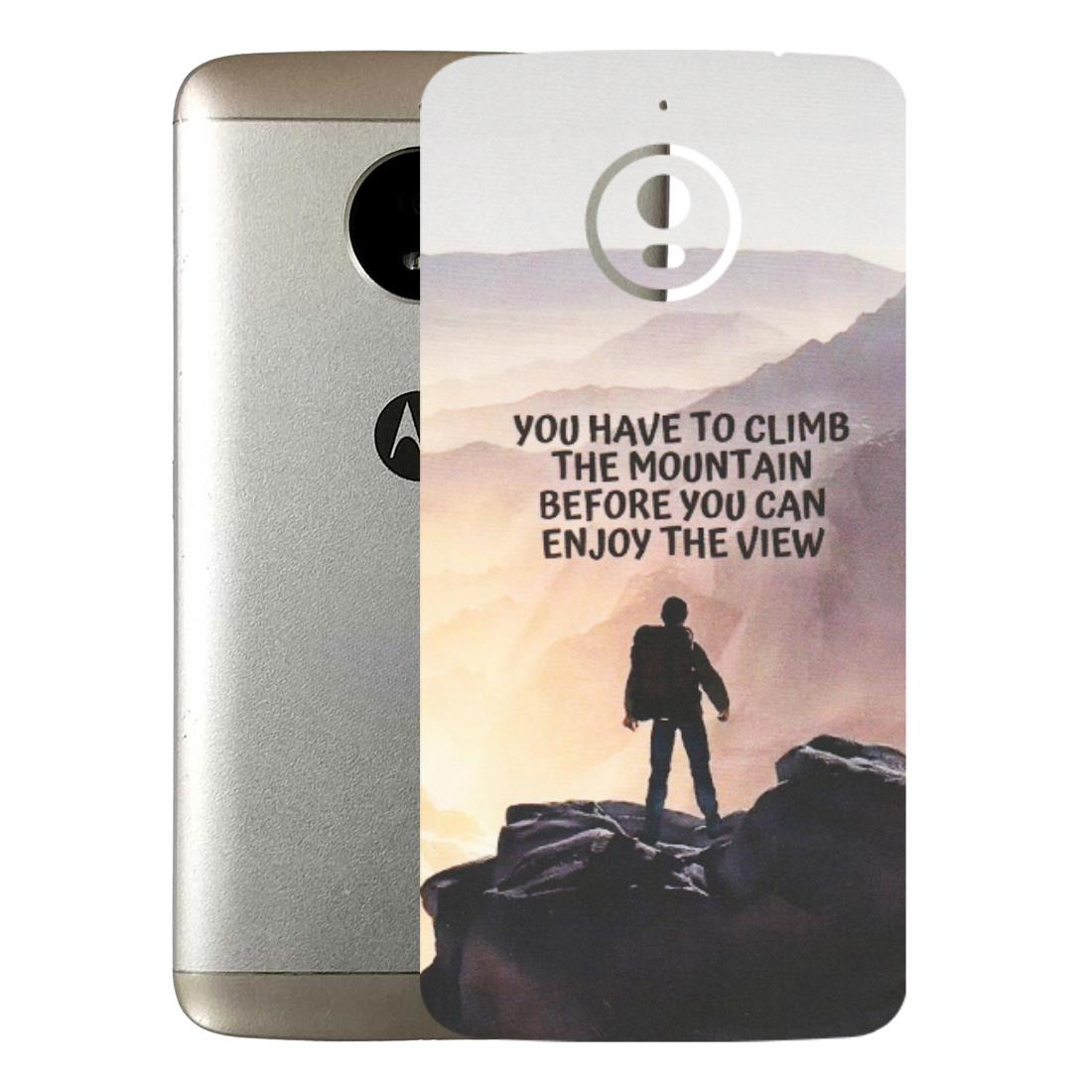 Motorola Phone Skins (All Models) - Motivational Hiking Mountain - Matte Finish (M-28) Motorola Moto E4 Plus