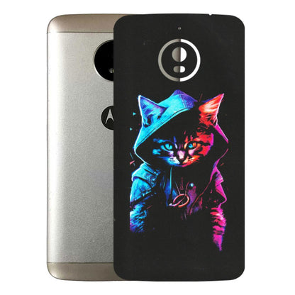 Motorola Phone Skins (All Models) - Cyberpunk Cat - Matte Finish (M-45) Motorola Moto E4 Plus