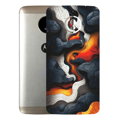 Motorola Phone Skins (All Models) - Abstract Volcanic Layers - Matte Finish (M-52) Motorola Moto E4 Plus