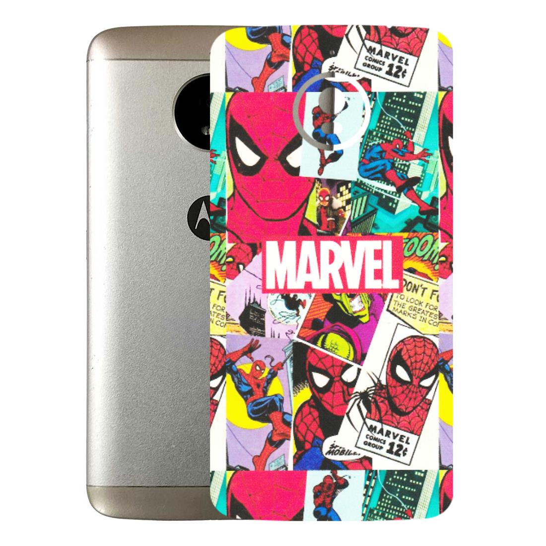 Motorola Phone Skins (All Models) - Marvel Comic Spiderman Grafitti - Matte Finish (M-72) Motorola Moto E4 Plus