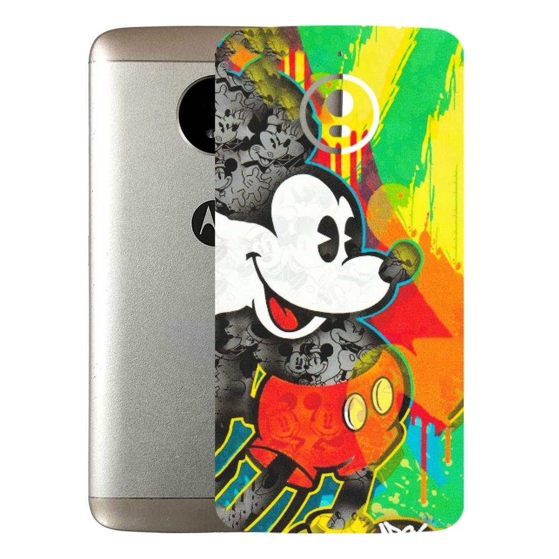 Motorola Phone Skins (All Models) - Multiple Mickey With Colourful Texture - Matte Finish (M-84) Motorola Moto E4 Plus