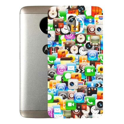 Motorola Phone Skins (All Models) - All Apple Icons - Matte Finish (M-93) Motorola Moto E4 Plus