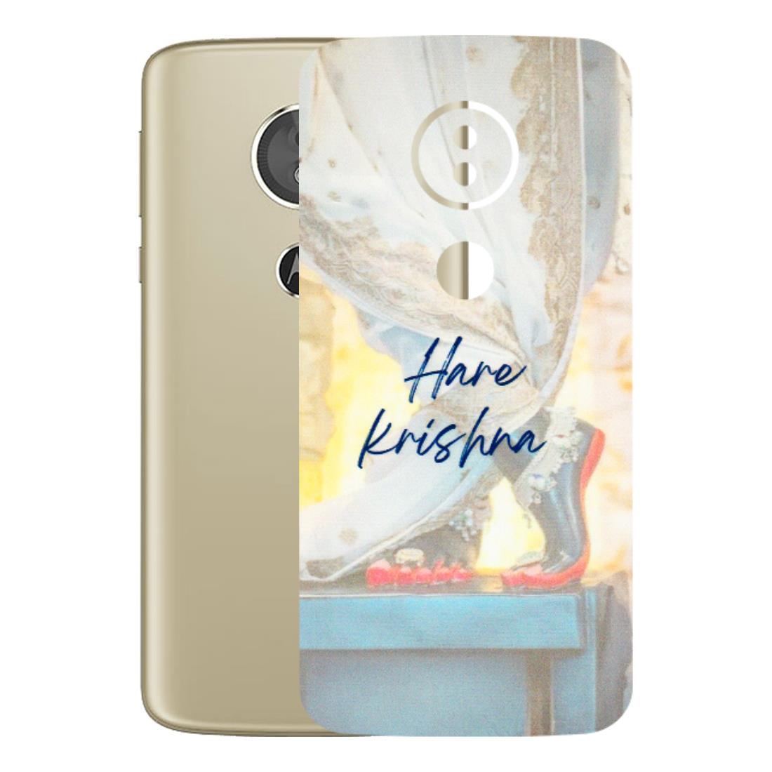 Motorola Phone Skins (All Models) - Hare Krishna - 3D Embossed Finish (L-03) Motorola Moto E5