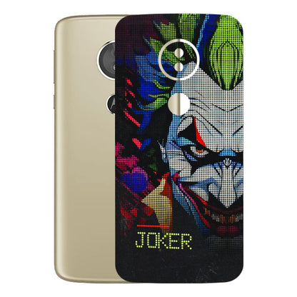 Motorola Phone Skins (All Models) - Joker Dot Matrix - 3D Embossed Finish (L-08) Motorola Moto E5