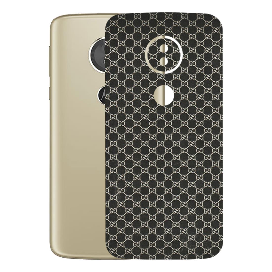 Motorola Phone Skins (All Models) - Black G Print - 3D Embossed Finish (L-109) Motorola Moto E5