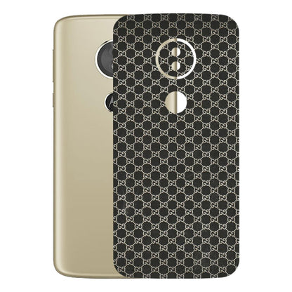 Motorola Phone Skins (All Models) - Black G Print - 3D Embossed Finish (L-109) Motorola Moto E5
