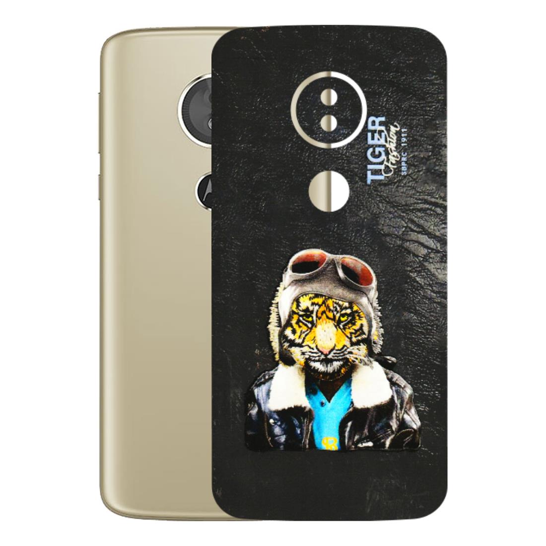 Motorola Phone Skins (All Models) - Rider Tiger - 3D Embossed Finish (L-113) Motorola Moto E5