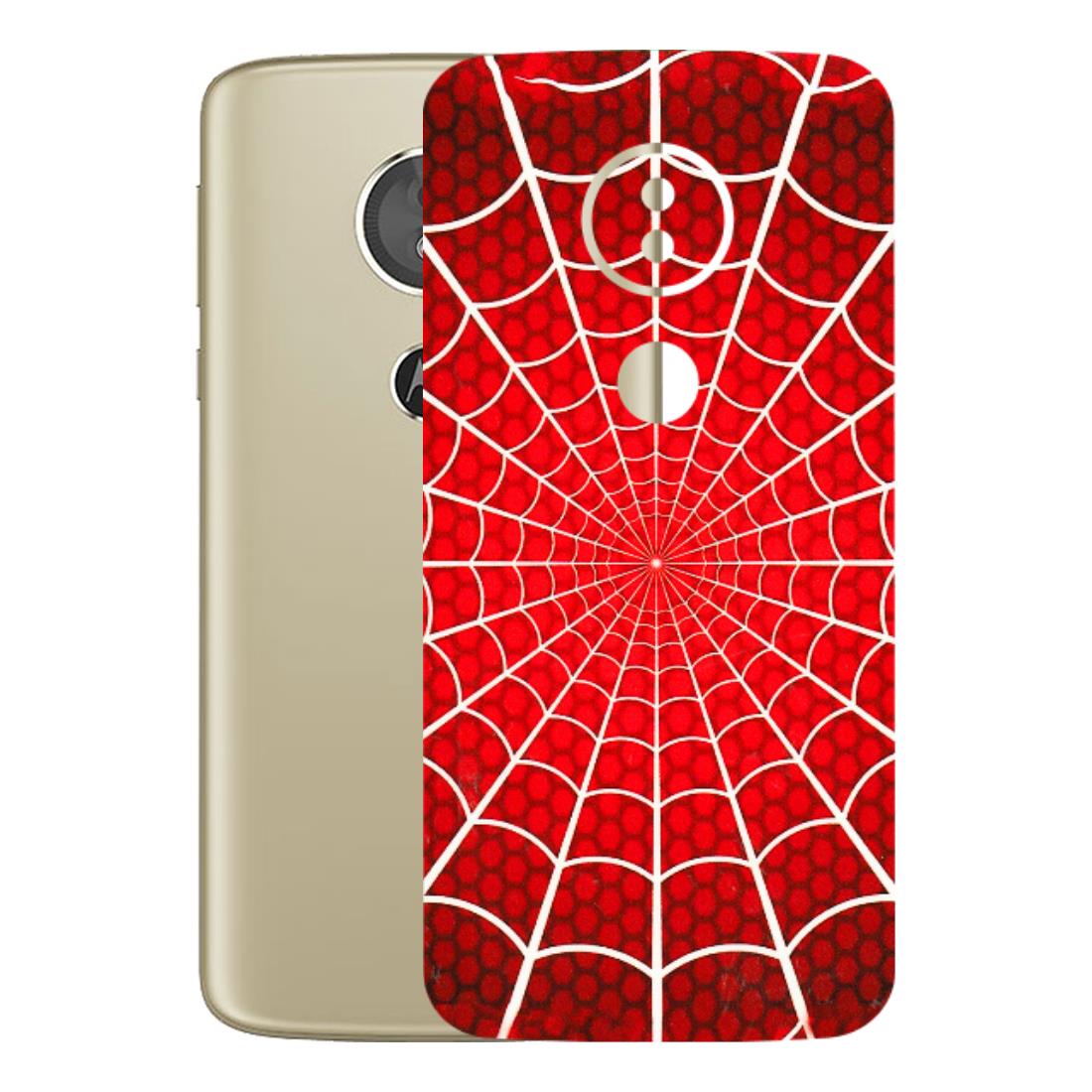 Motorola Phone Skins (All Models) - Classic Spidey Web - 3D Embossed Finish (L-115) Motorola Moto E5