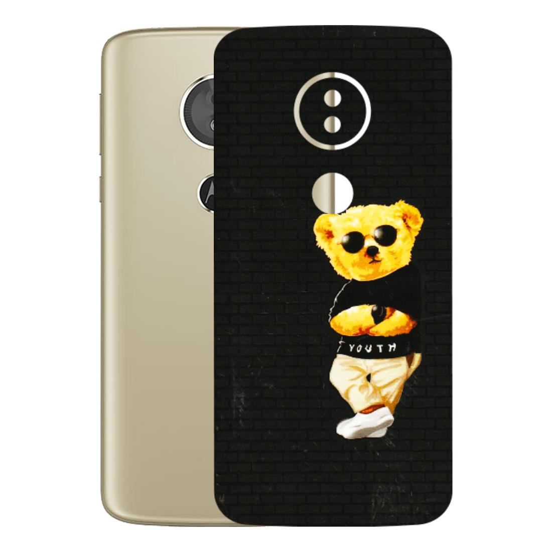 Motorola Phone Skins (All Models) - Classy Teddy Bear - 3D Embossed Finish (L-116) Motorola Moto E5