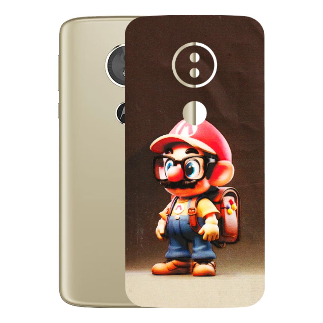 Motorola Phone Skins (All Models) - Little Mario - 3D Embossed Finish (L-119) Motorola Moto E5