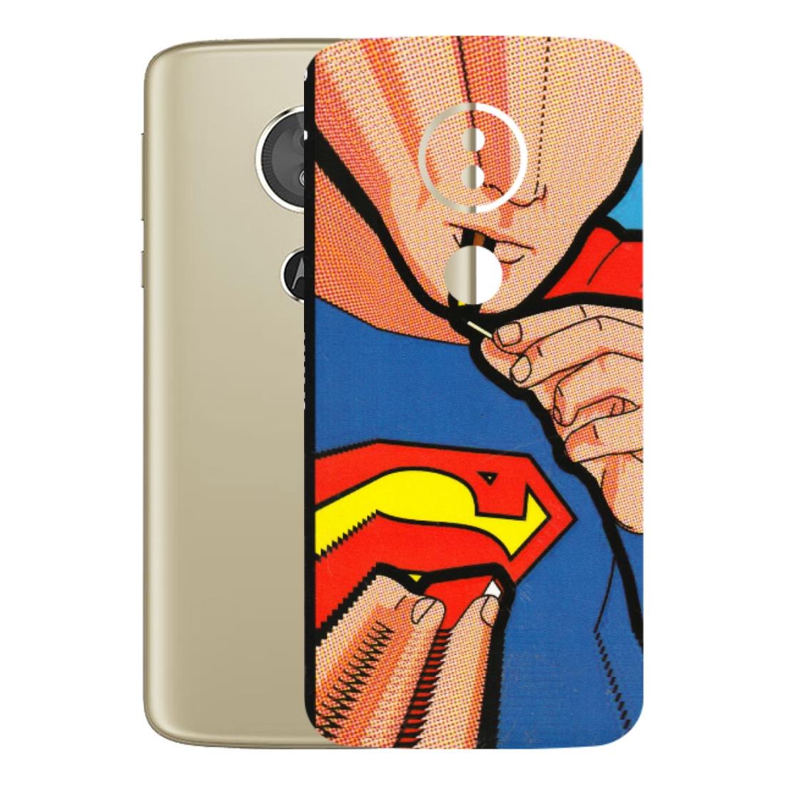 Motorola Phone Skins (All Models) - Superman Sutta - 3D Embossed Finish (L-130) Motorola Moto E5