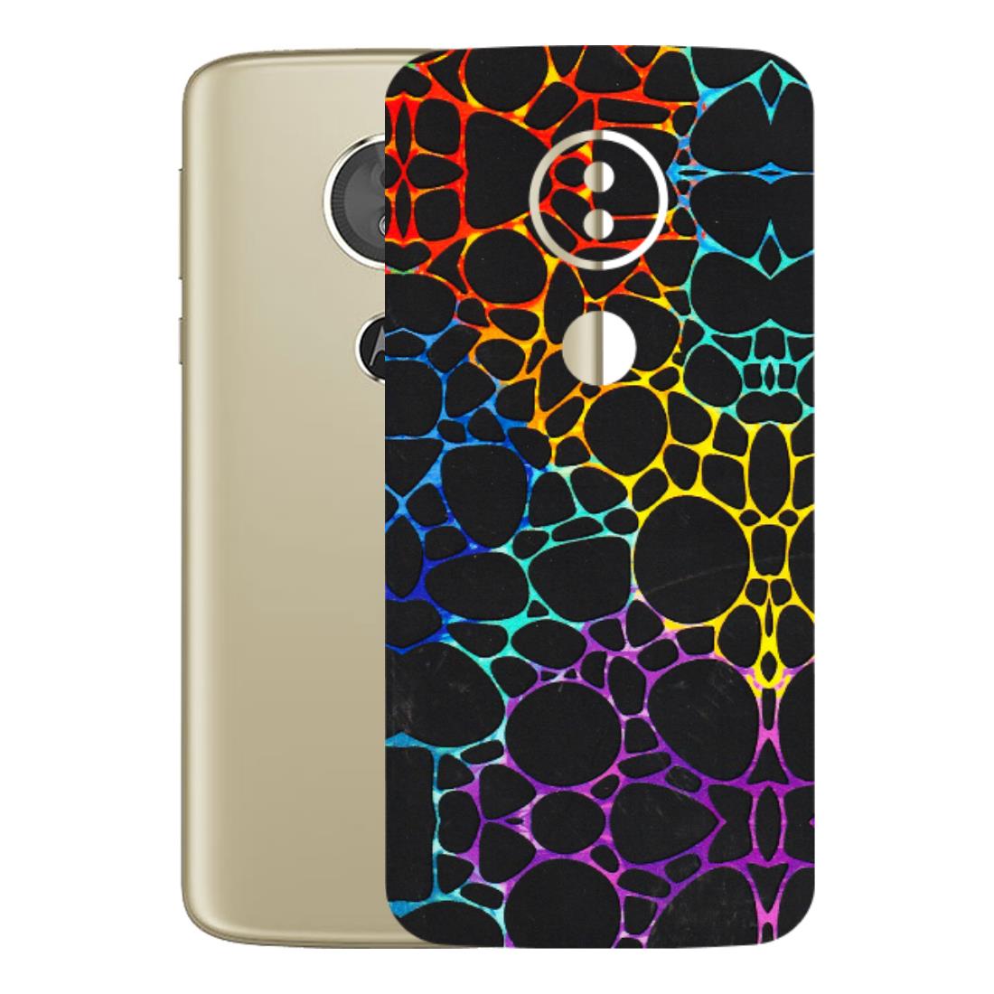 Motorola Phone Skins (All Models) - Abstract Art MultiColour - 3D Embossed Finish (L-133) Motorola Moto E5