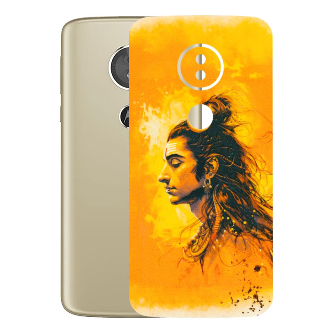 Motorola Phone Skins (All Models) - Shiv Shakti - 3D Embossed Finish (L-14) Motorola Moto E5