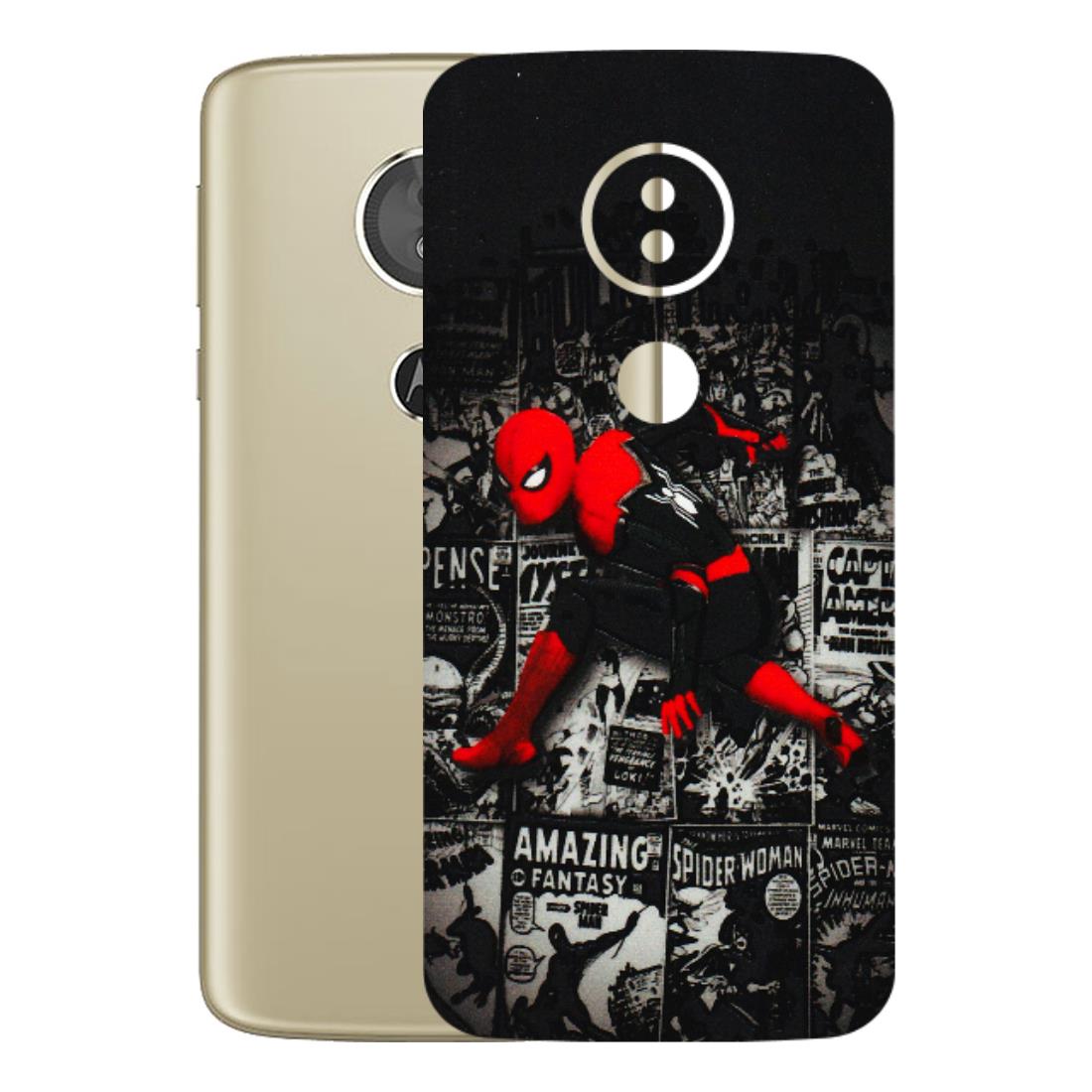 Motorola Phone Skins (All Models) - SpiderMan New - 3D Embossed Finish (L-162) Motorola Moto E5