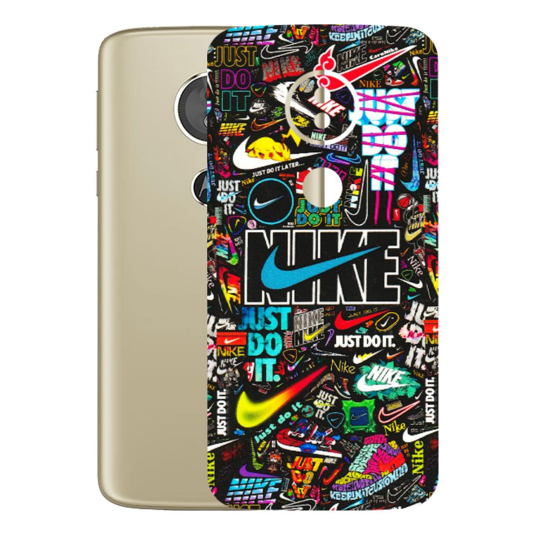 Motorola Phone Skins (All Models) - Just Do It Doodles - 3D Embossed Finish (L-166) Motorola Moto E5
