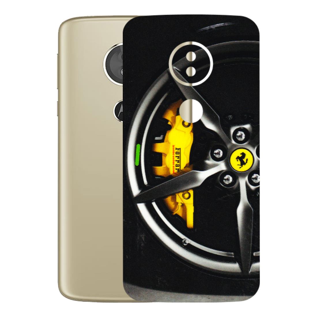 Motorola Phone Skins (All Models) - Ferrari Wheel Alloy - 3D Embossed Finish (L-173) Motorola Moto E5