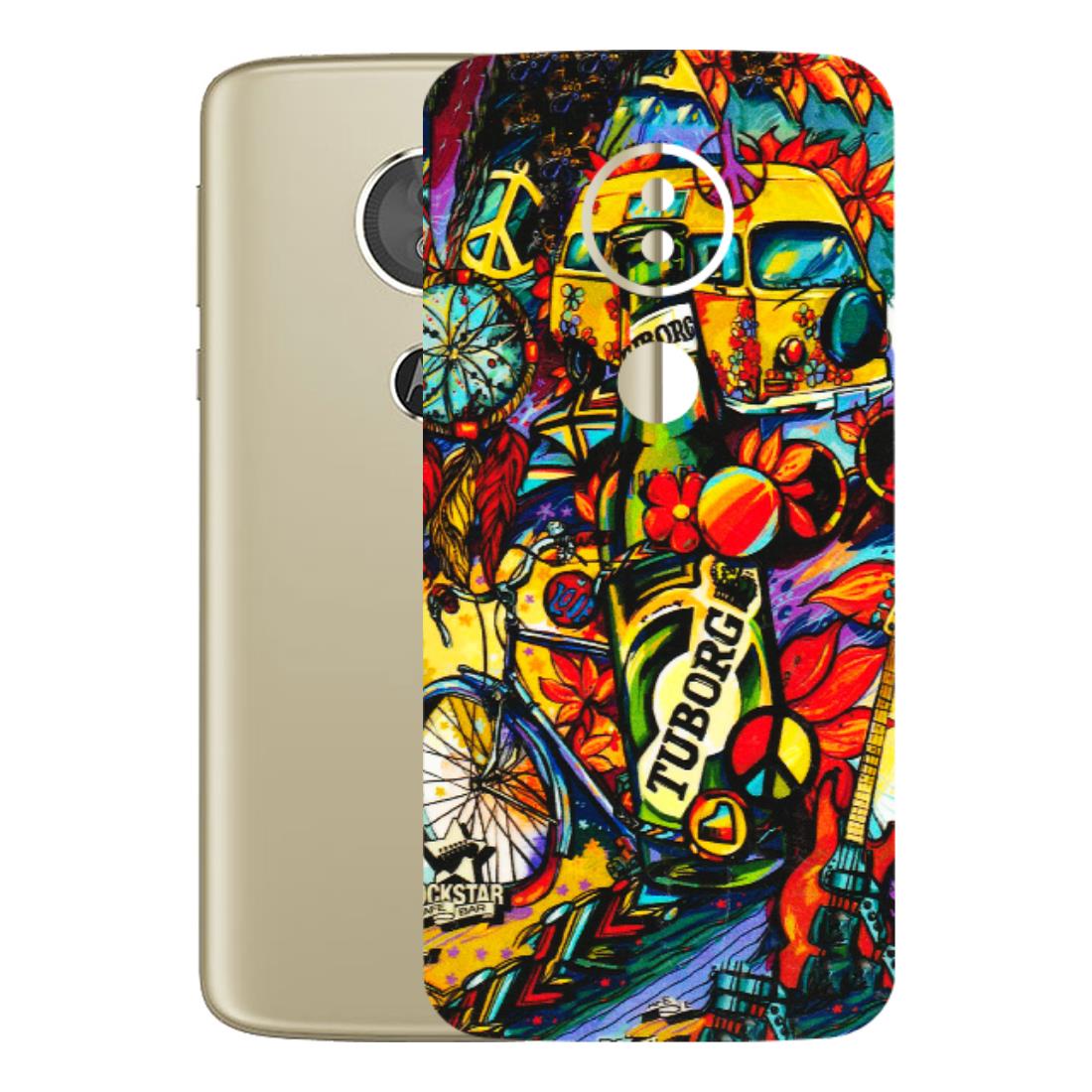 Motorola Phone Skins (All Models) - Cool Beer Bottle - 3D Embossed Finish (L-193) Motorola Moto E5