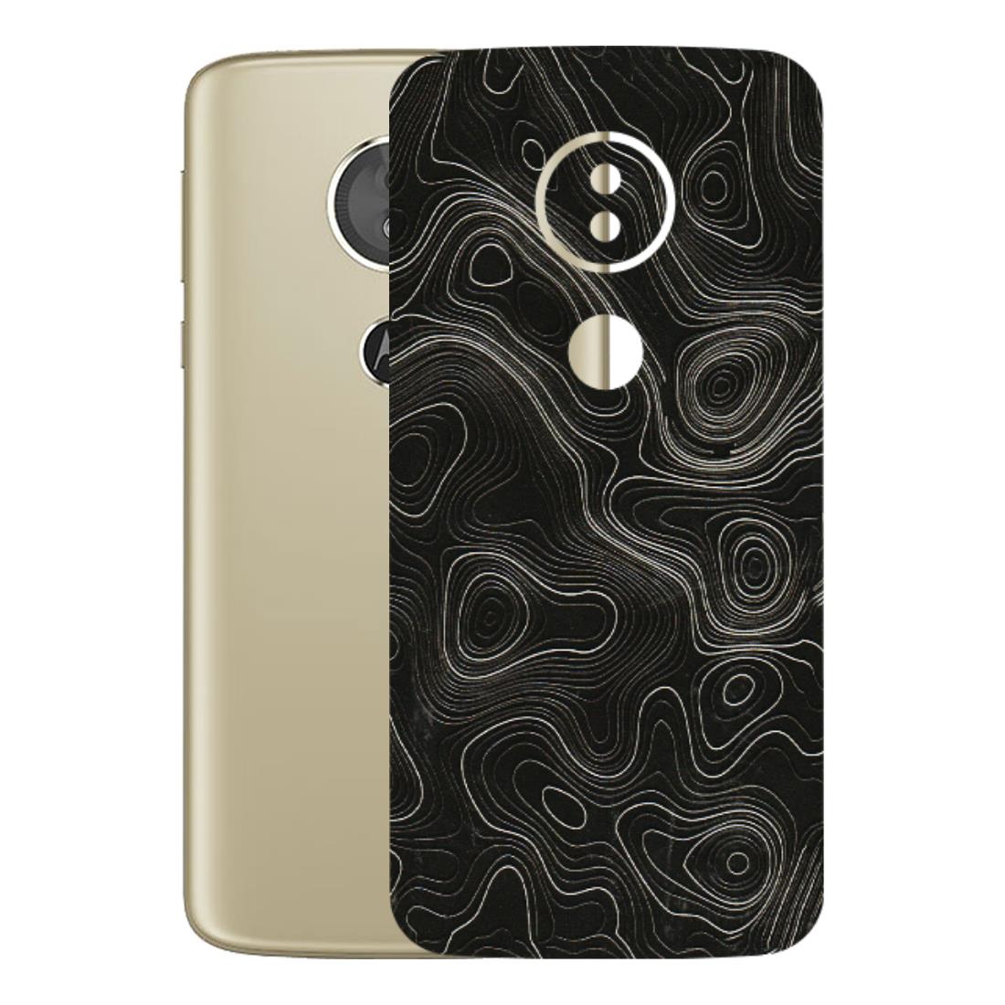 Motorola Phone Skins (All Models) - Black Swirl - 3D Embossed Finish (L-196) Motorola Moto E5
