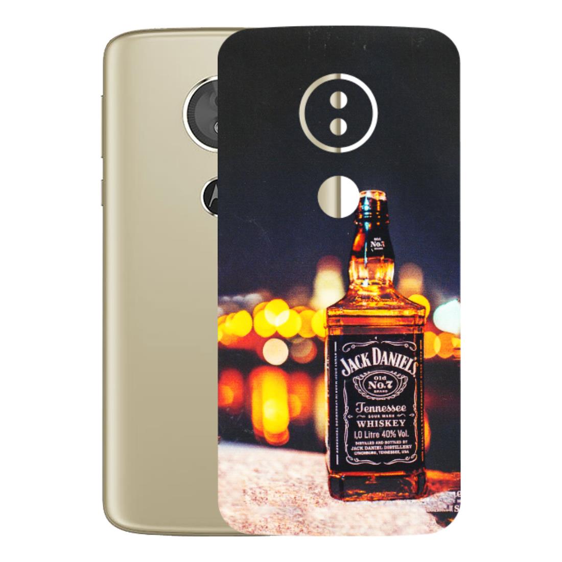 Motorola Phone Skins (All Models) - JD Whiskey Bottle - 3D Embossed Finish (L-20) Motorola Moto E5