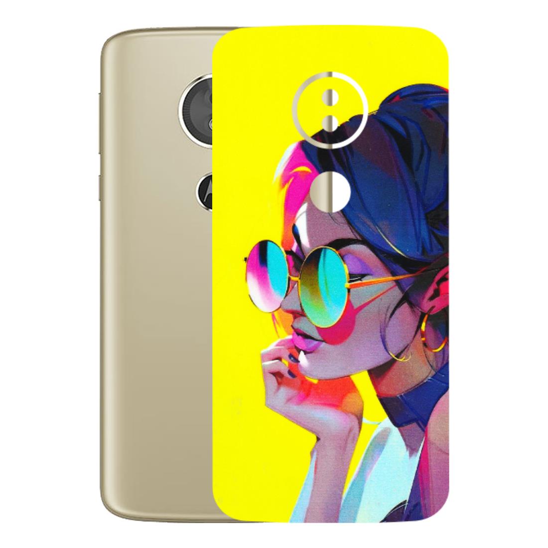 Motorola Phone Skins (All Models) - Bold Stylish Girl - 3D Embossed Finish (L-222) Motorola Moto E5