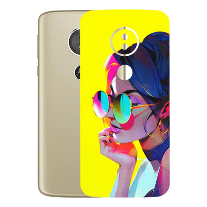 Motorola Phone Skins (All Models) - Bold Stylish Girl - 3D Embossed Finish (L-222) Motorola Moto E5