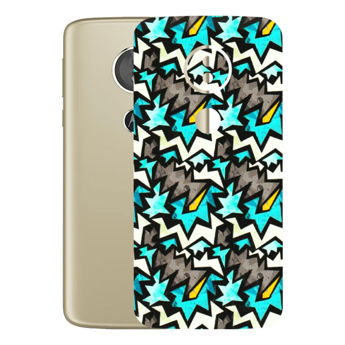 Motorola Phone Skins (All Models) - Funky Zig Zag - 3D Embossed Finish (L-223) Motorola Moto E5