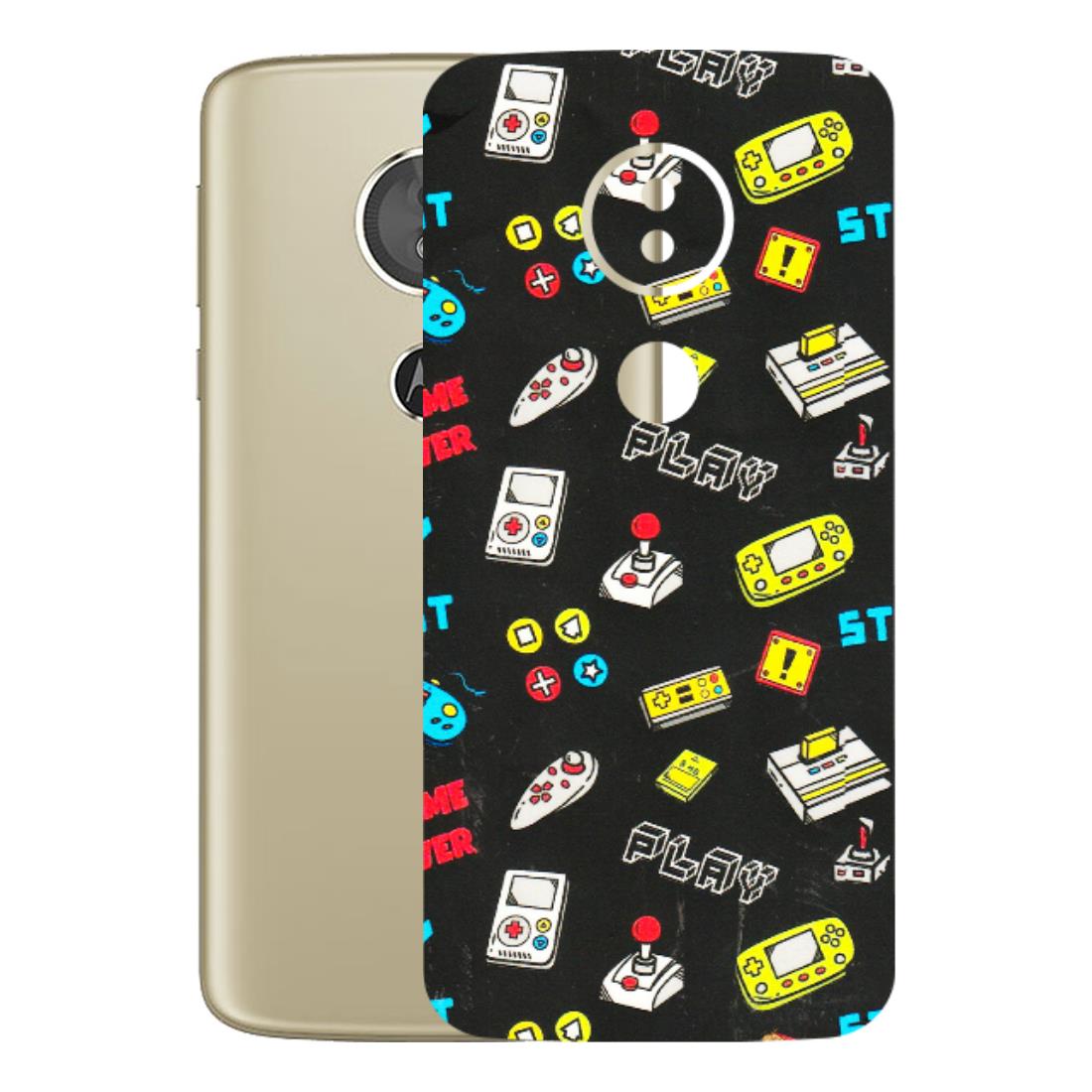 Motorola Phone Skins (All Models) - Gaming Doodles - 3D Embossed Finish (L-224) Motorola Moto E5