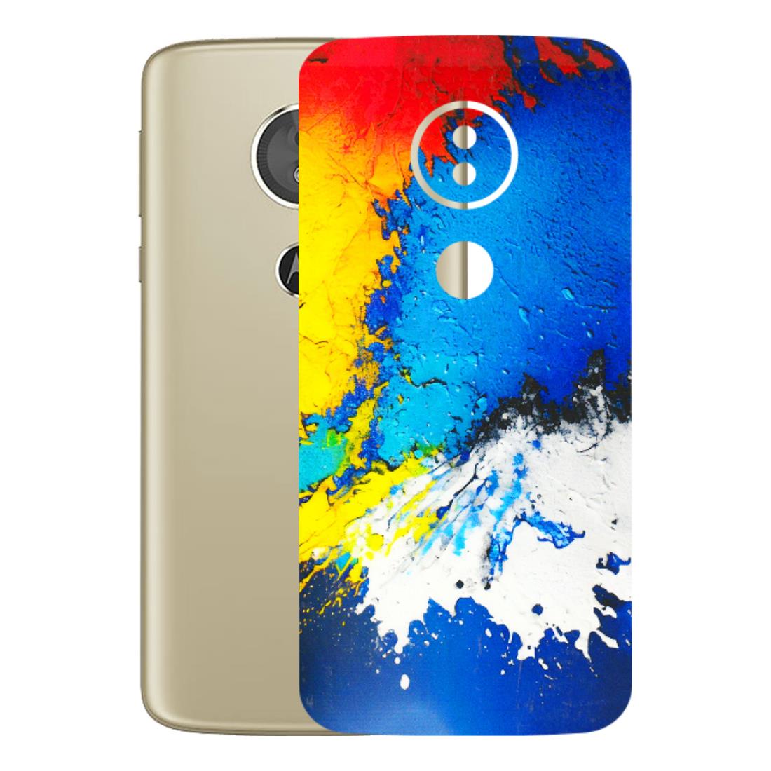 Motorola Phone Skins (All Models) - Acrylic Paint Spill - 3D Embossed Finish (L-229) Motorola Moto E5