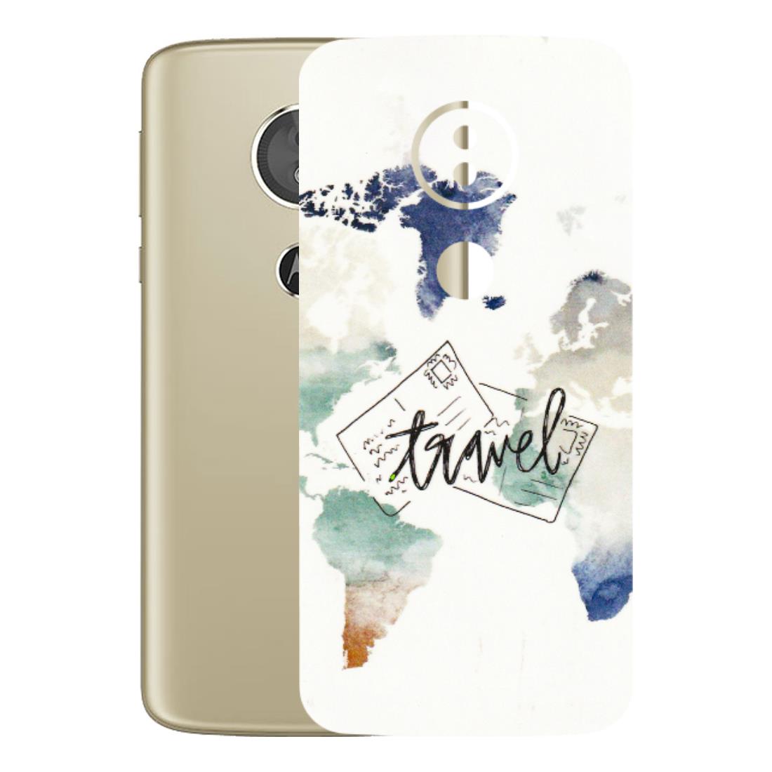 Motorola Phone Skins (All Models) - Travel The World - 3D Embossed Finish (L-232) Motorola Moto E5