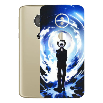 Motorola Phone Skins (All Models) - Satoru Gojo Dark Blue - 3D Embossed Finish (L-235) Motorola Moto E5