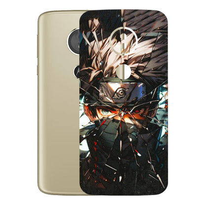 Motorola Phone Skins (All Models) - Kakashi Shattered Glass Effect - 3D Embossed Finish (L-237) Motorola Moto E5