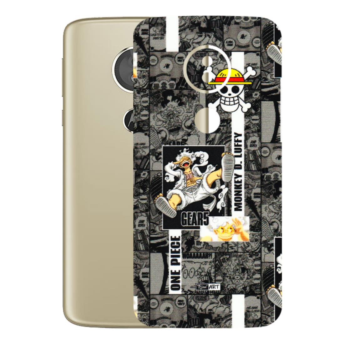Motorola Phone Skins (All Models) - Cuffy Anime MonkeyCamic - 3D Embossed Finish (L-242) Motorola Moto E5