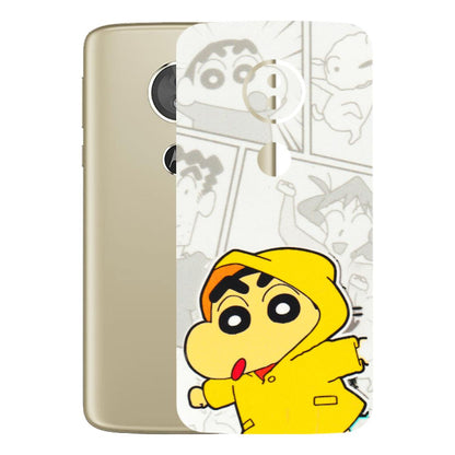 Motorola Phone Skins (All Models) - Yellow Shinchan Comic - 3D Embossed Finish (L-246) Motorola Moto E5