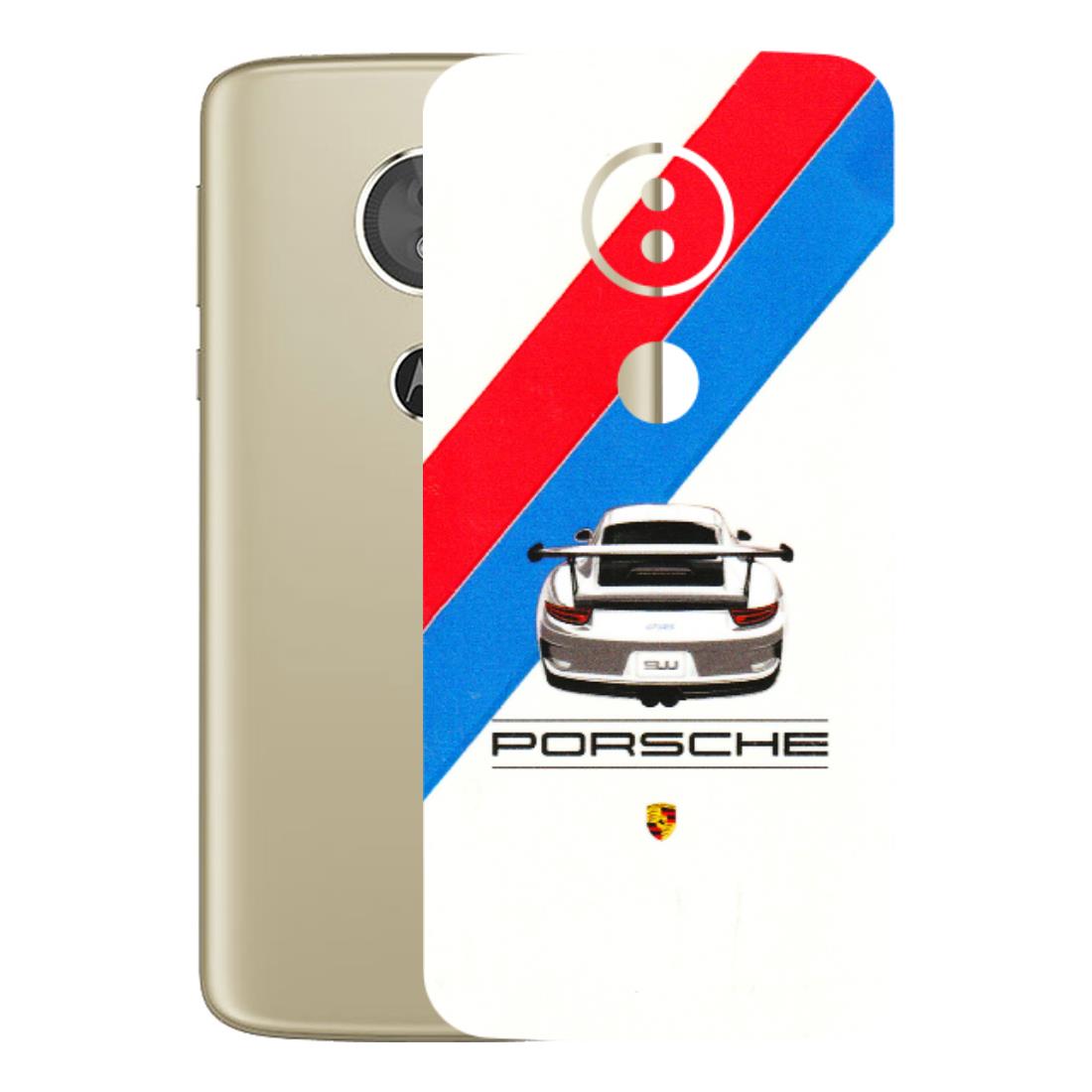 Motorola Phone Skins (All Models) - Porche Car Sober Logo - 3D Embossed Finish (L-248) Motorola Moto E5