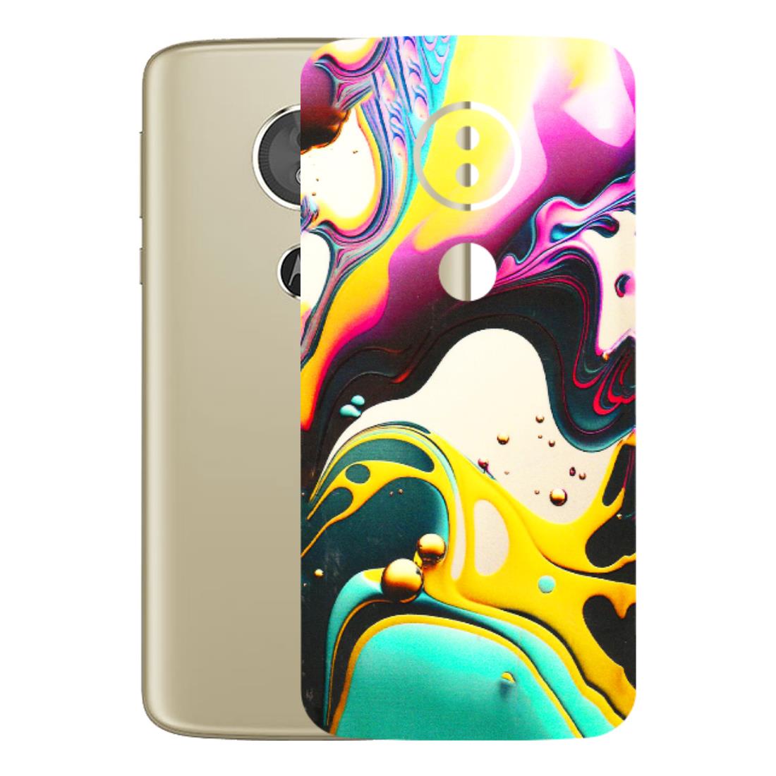 Motorola Phone Skins (All Models) - Multicolor Abstract pattern - 3D Embossed Finish (L-254) Motorola Moto E5