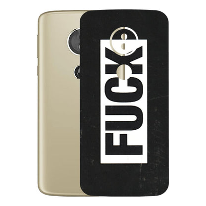 Motorola Phone Skins (All Models) - The F Word - 3D Embossed Finish (L-255) Motorola Moto E5