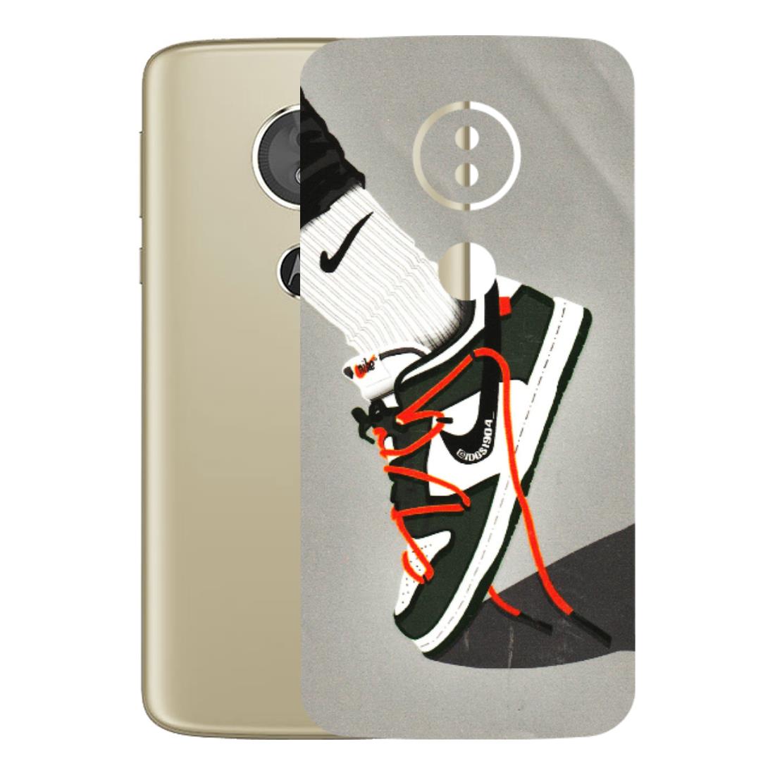 Motorola Phone Skins (All Models) - New Grey Sneaker - 3D Embossed Finish (L-261) Motorola Moto E5