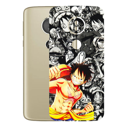 Motorola Phone Skins (All Models) - Anime Comics Games Doodles - 3D Embossed Finish (L-27) Motorola Moto E5