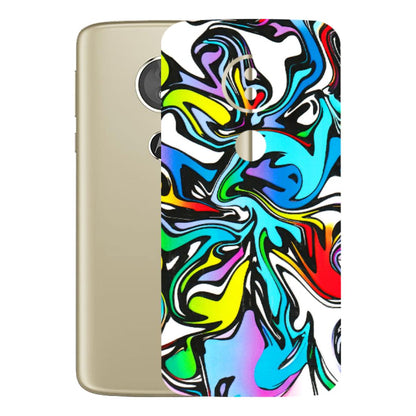 Motorola Phone Skins (All Models) - Abstract Colour Paints - 3D Embossed Finish (L-271) Motorola Moto E5