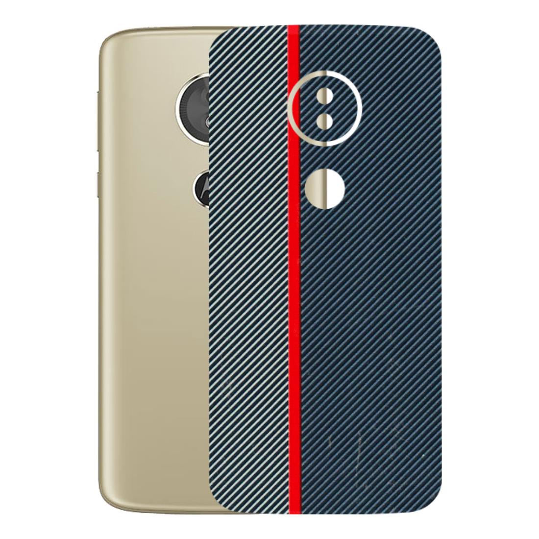 Motorola Phone Skins (All Models) - Blue Sober Lines - 3D Embossed Finish (L-305) Motorola Moto E5