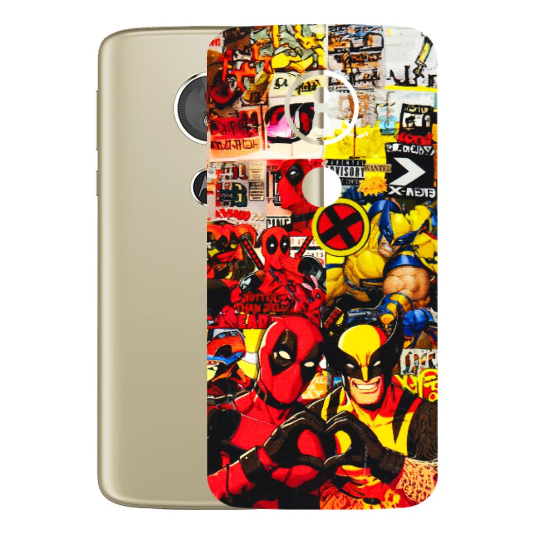 Motorola Phone Skins (All Models) - Spidy Wolverine - 3D Embossed Finish (L-310) Motorola Moto E5