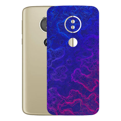 Motorola Phone Skins (All Models) - Purple Ripples Swirl - 3D Embossed Finish (L-314) Motorola Moto E5