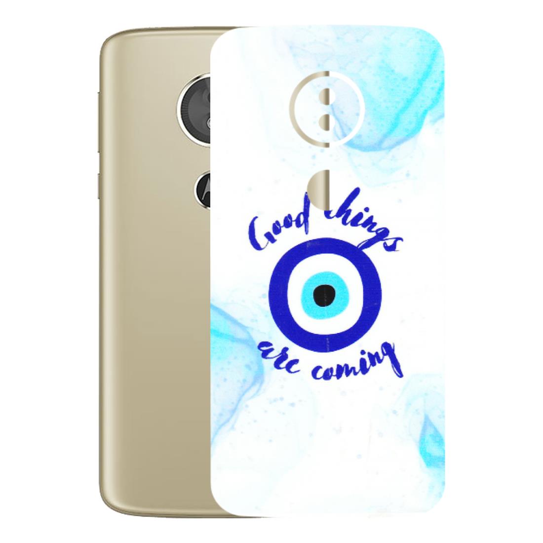 Motorola Phone Skins (All Models) - Evil Eye Good Things Are Coming - 3D Embossed Finish (L-322) Motorola Moto E5